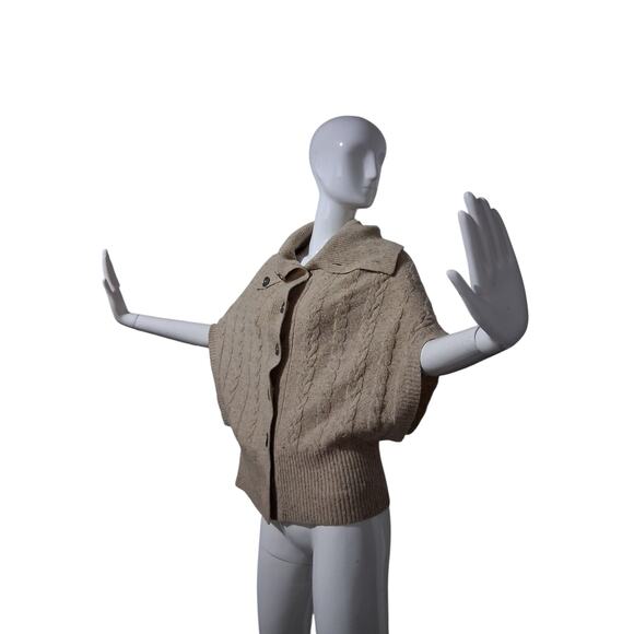 Margaret OLeary Quiet Luxury Womens Small Wool Cashmere Cable Knit Prep Sweater - Picture 2 of 14